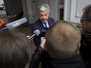 Belgium Foreign Minister Didier Reynders said that under the new diplomatic status, the head of the Palestinian delegation to the country will now be referred to as an ambassador (Kristof Van Accom/AFP) 