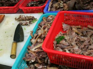 The meat-consuming world has never much approved the eating of dog-meat. Dogs are traditionally considered
pet-keeping material rather than fine-dining material. Some religions ban their consumption by humans. In the Philippines
and Korea, dog meat is indulged in as a delicacy.  