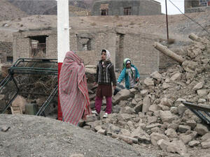 The aftermath of the earthquake (Photo: Mojtaba Gorgi / MEHR News / AFP)