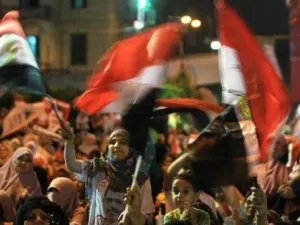 تجمع لمناصري مرشح جماعة الاخوان المسلمين للرئاسة محمد مرسي في القاهرة 