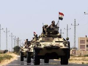 Bombs targeting Egyptian soldiers during routine military operations in Sinai's Rafah left seven individuals wounded Friday (Stringer/AFP)
