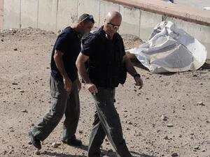 احد الصواريخ التي سقطت على مدينة ايلات