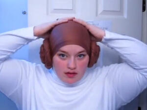 The Princess Leia tutorial (YouTube screenshot)