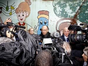 Italy's Prime Minister Enrico Letta recently visited Lebanon's refugee communities (Anwar Amro/AFP)