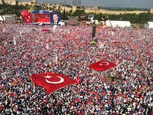 حشود من انصار اردوغان