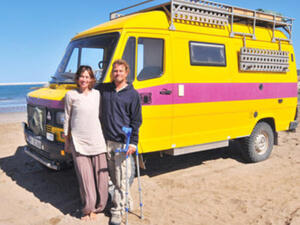 Kurner with his wife, Laila.