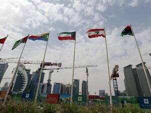Flags of member countries at Arab Summit