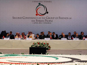 Almost 100 nations were represented  at the Second Conference of the Friends of the Syrian People.