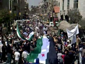 تظاهرات حاشدة في سوريا