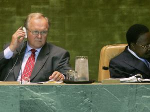 Omar Bongo of Gabon is suddenly a very popular man indeed, being approached and petitioned by fellow UN members and undoubtedly by Palestine and Israel each, for that deciding UN vote for Palestine's future.