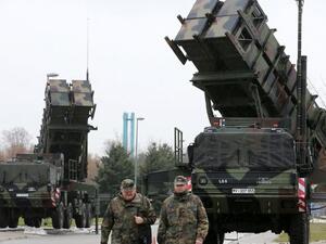 Patriot missile launchers 