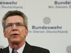 وزير الدفاع الالماني توماس دي ميزيير 
