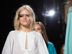 On the catwalk, yes, but donning Google's new glassess in a strip club wil get you kicked to the curb.