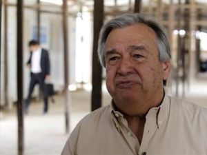 انطونيو جوتيريس رئيس المفوضية العليا لشؤون اللاجئين التابعة للامم المتحدة