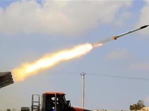 صاروخ جراد موجه من غربي مصراتة 