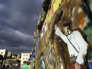 Israeli graffiti with messages as pointed as 'kill All Arabs' can be found by Israelis behind a campaign to maintain acts
of hatred targeting Palestinians. "The King’s Doctrine," is a book written by an unknown settler rabbi,  replete with justifications
from scripture for killing any innocent gentiles during religious war.