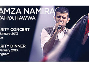 Hamza Namira performs in UK fundraiser for medical equipment for Egypt
