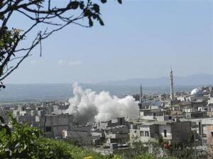 The Syrian government has shelled other Sunni areas in the country such as villages in Homs (Reuters)
