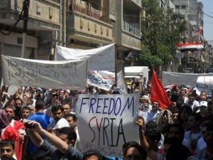 صورة من "لجان التنسيق المحلية" لتظاهرة في حمص في 24 حزيران/يونيو
