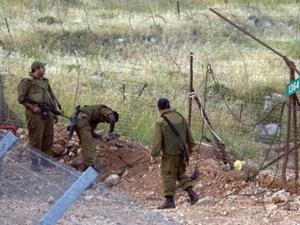 Israeli soldiers in the Golan