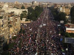 متظاهرون في القاهرة 