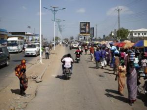 شارع في جوبا يوم السبت.
