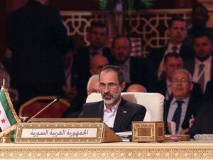 معاذ الخطيب في مقعد سوريا في الجامعة العربية