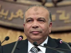 سعد الكتاتني خلال الجلسة الاولى لمجلس الشعب بالقاهرة
