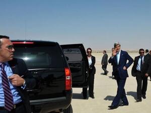 كيري يصل الى عمان لمباحثات حول عملية السلام