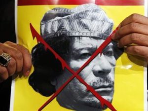 الزعيم الليبي تحدث لاول مرة منذ بداية الازمة 