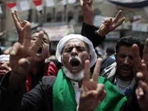 متظاهرون ضد صالح في صنعاء