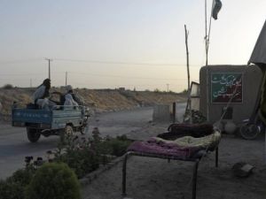 حاجز في كويتا عاصمة بلوشستان، باكستان
