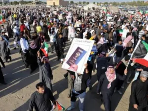 تظاهرة للبدون في الجهراء
