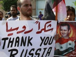 تظاهرة في بيروت تأييدا لمواقف روسيا والصين الداعمة للنظام السوري 