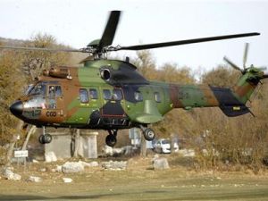 مروحية في احد القواعد العسكرية في فرنسا