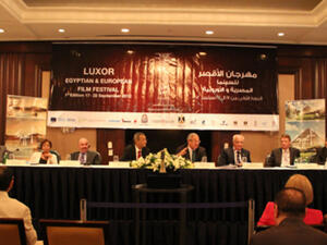 Panel at Luxor Film Festival Press Conference (Photo: Rowan El Shimi)