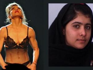 Madonna is constantly looking for reasons to turn the stage into a nude beach!