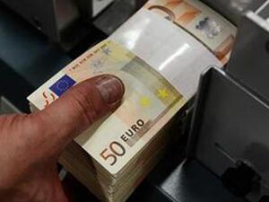 Stack of 50 euros bills