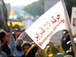 تجمع لحركة 20 فبراير في الرباط
