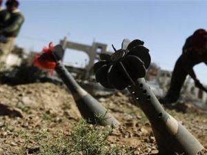 قذائف مورتر تركت بعد اشتباكات بين قوات الامن ومتشددين قبليين في صنعاء
