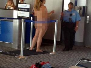 A woman goes buff for a puff in Beirut airport. (picture for illustrative purposes only)