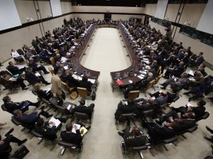 Gaddafi goes underground to 'duck' NATO airstrikes.