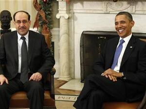 الرئيس الامريكي باراك أوباما يستقبل رئيس الوزراء العراقي نوري المالكي في البيت الابيض 