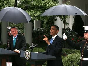 "Assad must go!". It's raining men and they're tough ones too! 