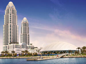 The twin towers are expected to be finished in 2016