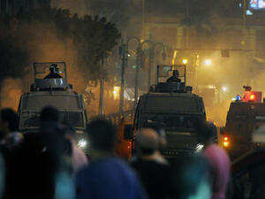 Thirty-eight Muslim Brotherhood detainees in the back of a police van suffocated to death in August after Egyptian police officers fired tear gas into the back of the vehicle where the prisoners were being held (Courtesy of World Observer)