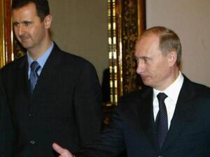 Russian President Vladimir Putin with his ally Assad. (Al Bawaba file photo)