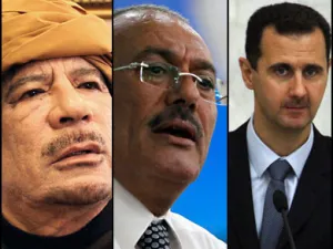 الاسد وصالح والقذافي