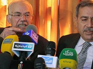Rajaa Nasser, pictured right, was arrested Thursday prior to his scheduled trip to Moscow on Nov. 26 to meet with Russian Foreign Minister Sergei Lavrov (Courtesy of Al-Monitor)