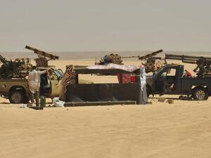 موقع للثوار الليبيين قرب اجدابيا